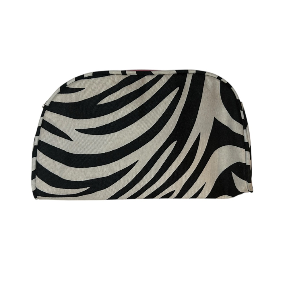 Contemporary Barbie-core Bold Safari Diva Magenta Zebra Print Accessories Pouch - Picture 3 of 6